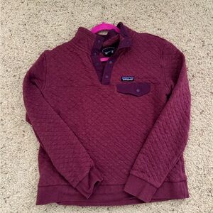 Patagonia Women's Quilted Pullover Sweater - Maroon